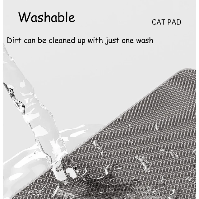 60CMX90CM Cat Litter Mat Waterproof Double Layer Pet Litter Box Mat Pet Toilet Cat Mat Nonslip Sand Cat Washable Mat Pet Clean 6