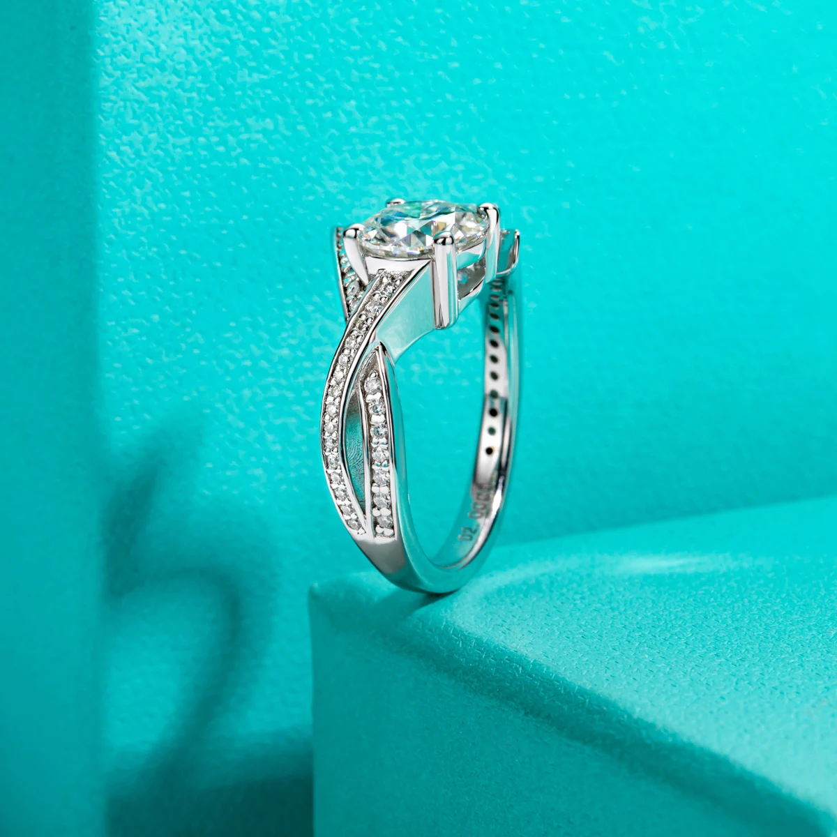 Engagement Ring 925 Sterling Silver