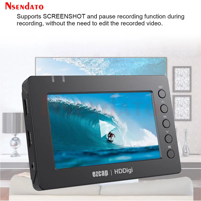 Ezcap277 HDDigi HDMI USB2.0 Recorder Video Game capture Card Box Support playback Micro SD card USB flash For live Streaming
