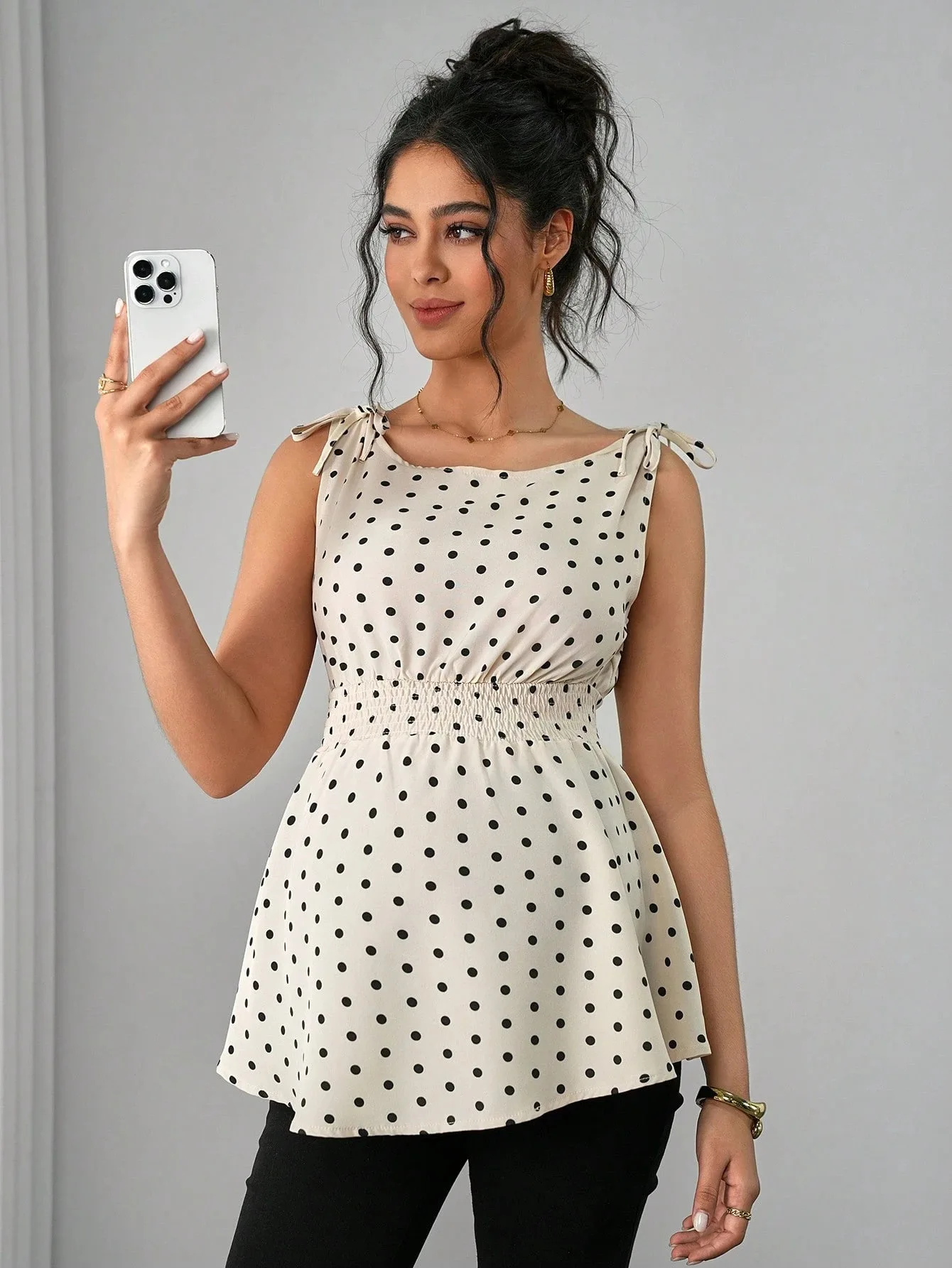 Printed Straps A-Line Top S5595d5cb9c2f4b0bab4619862ba5a25d5