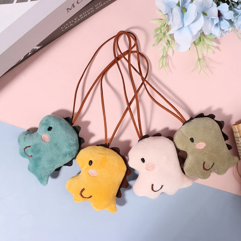 

Cute Dinosaur Dolls Pendant Keychains for Keys Bag Backpack Decor Kids Toy Cute Cartoon Name Keyrings Car Trinket Accessories