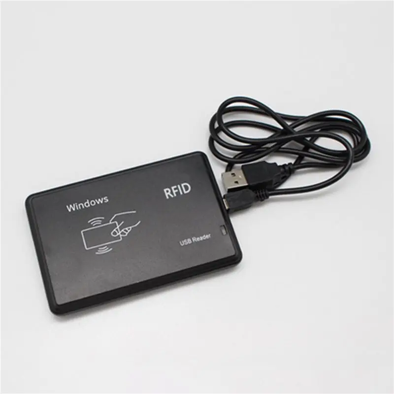 B24B 5X RFID 스마트 카드 리더기(USB 포트 포함), 13.56Mhz IC 카드, 비접촉식 감도, 윈도우 시스템 리눅스 지원