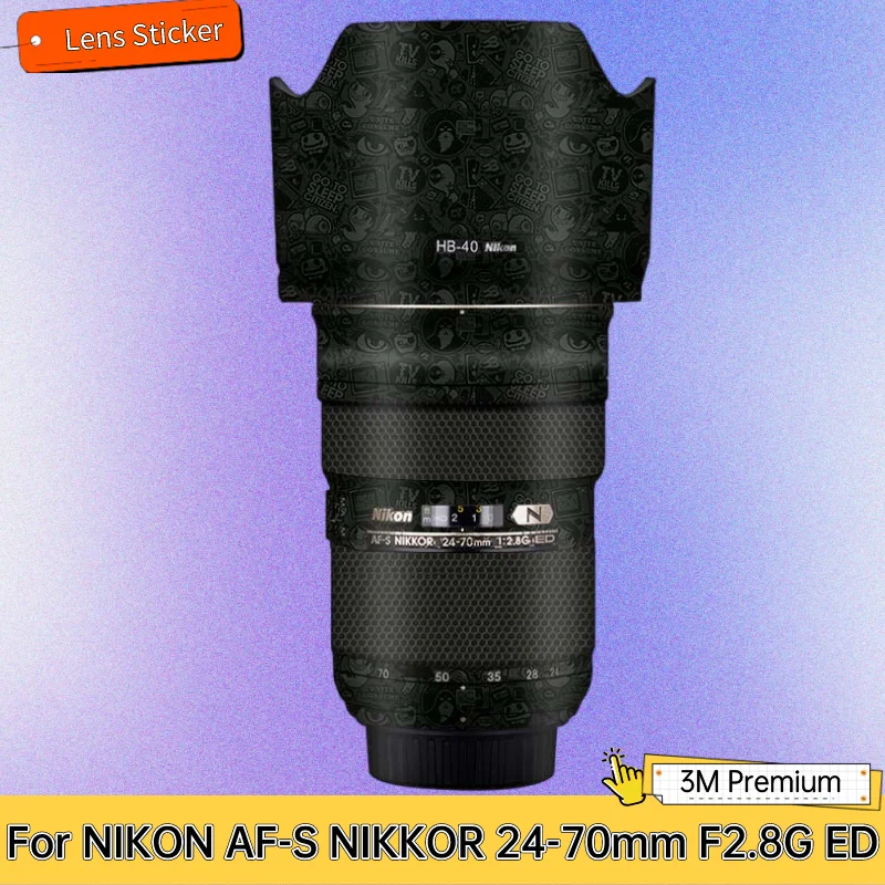 

Защитная пленка для NIKON AF-S NIKKOR 24-70 мм F2.8G ED наклейка на рассеиватель, Виниловая пленка для защиты от царапин 24-70 2,8