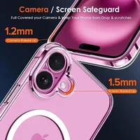 For iPhone 17 ProMax Transparent For Magsafe Magnetic Case for iPhone 17 16 15 14 13 12 11 X XR XS Max Pro Plus Shockproof Cover - Image 2