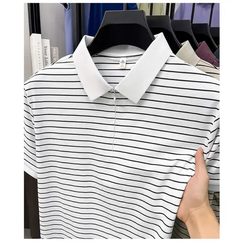 Trendy T Shirts For Men Classic Polo Shirt Summer Short Sleeve Comfort  Fashion Casual Top New Design - Image 4