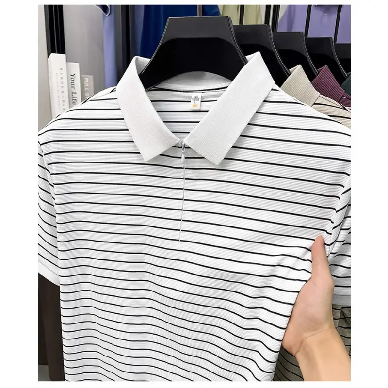 Trendy T Shirts For Men Classic Polo Shirt Summer Short Sleeve Comfort  Fashion Casual Top New Design - Image 4