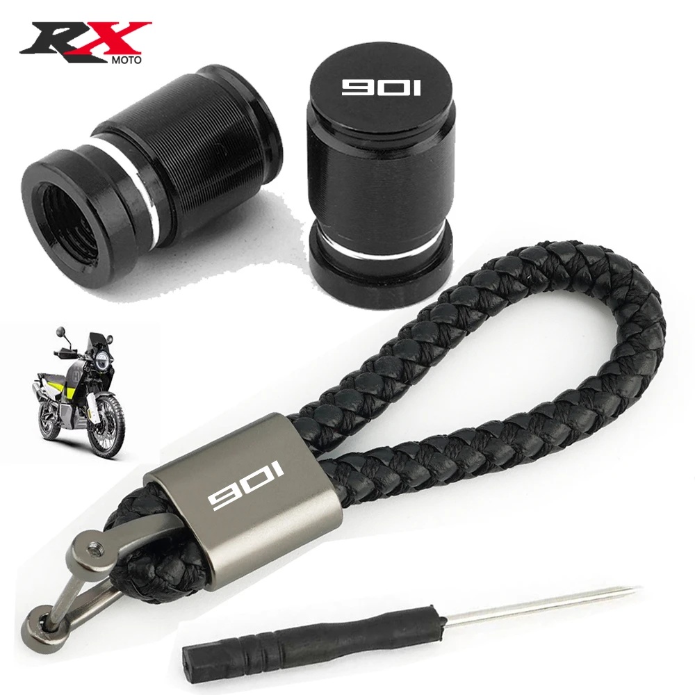 2023 Nuovo Per Husqvarna Norden 901 Norden901 Norden 901 Portachiavi Moto Portachiavi Pneumatico Tappo Stelo Valvola Con Logo "901"