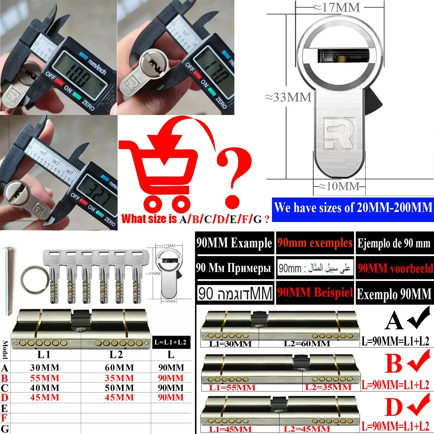 European standard Cylinder door 11-pin anti-theft cylinder door Entry door lock Cylinders locks Entrance doors