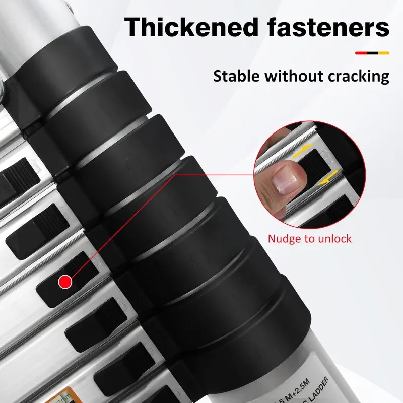 5.5ft Telescoping Ladder A-Frame Extension Lightweight 4+5 Step Folding Ladder Portable 330lbs Capacity Step telescoping ladder