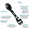 Outdoor Fork Spoon Versatile Outdoor Camping Tool Lightweight Fork Spoon Bottle Opener for Survival Tactical Utility for Easy 2