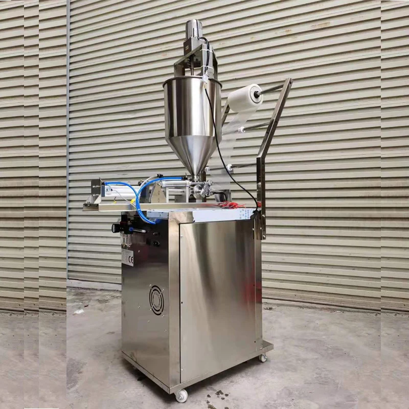 Small Type Sachet Peanut Butter Ketchup Paste Jam Tomato Packer Machine Liquid Packaging Machine Sealing Machine
