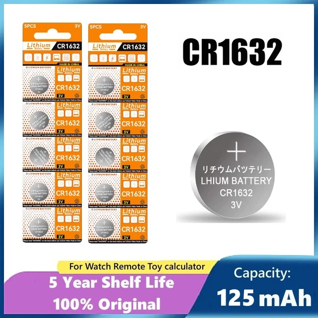 High Quality Button Lithium Coin Cell Pile Cr 1632 Battery Cr1632 Lithium  Button Cell Coin Batter - China Lithium Button Cell and Cr1632 Lithium  Battery price