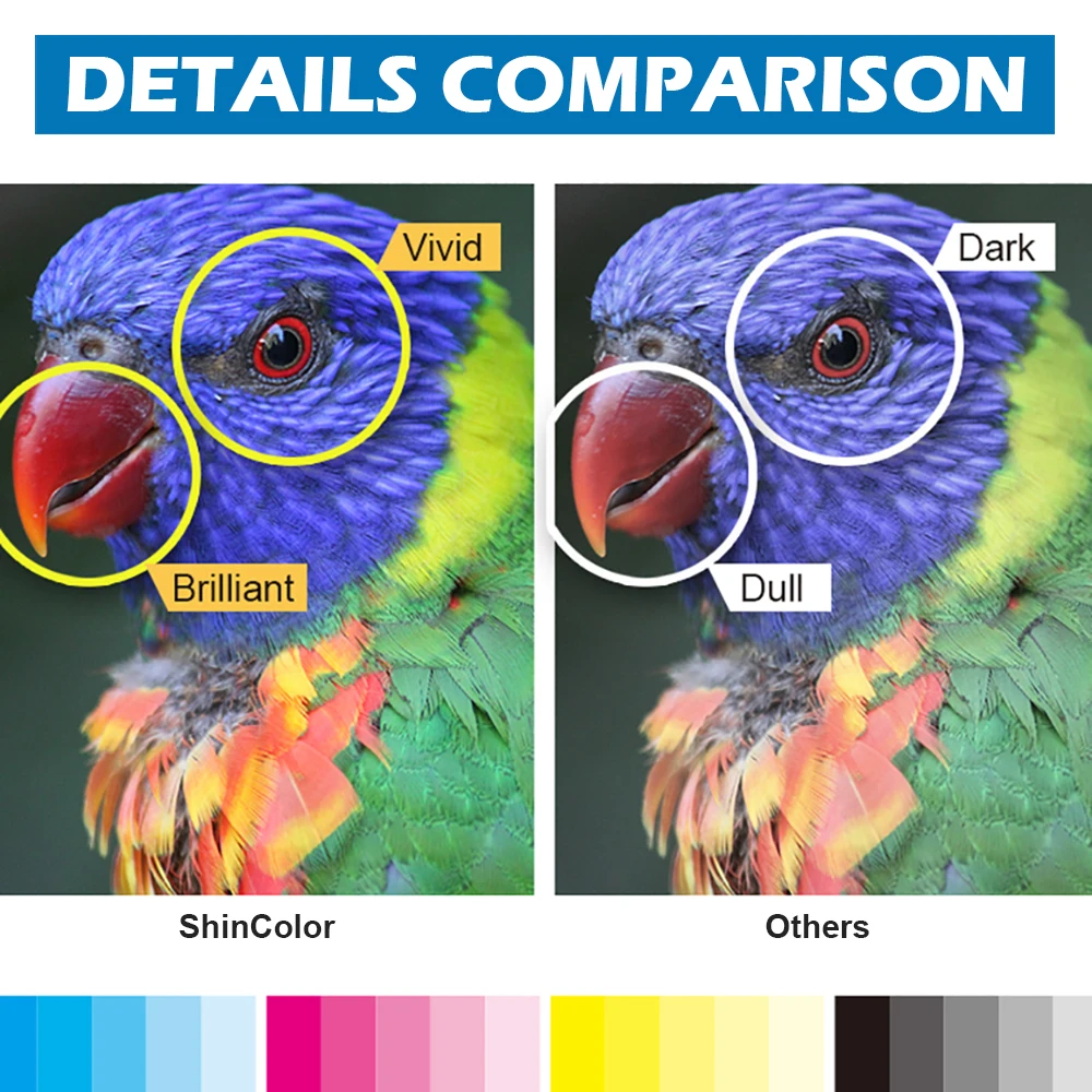 Tinta Shincolor para Epson L3150 L3110 L1110 L3111 L3151 L3156 L3160 L5190 - Imagem 4