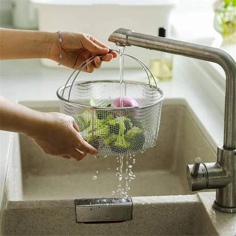 1個ステンレス鋼折りたたみ式多機能フライヤーバスケットフレンチ