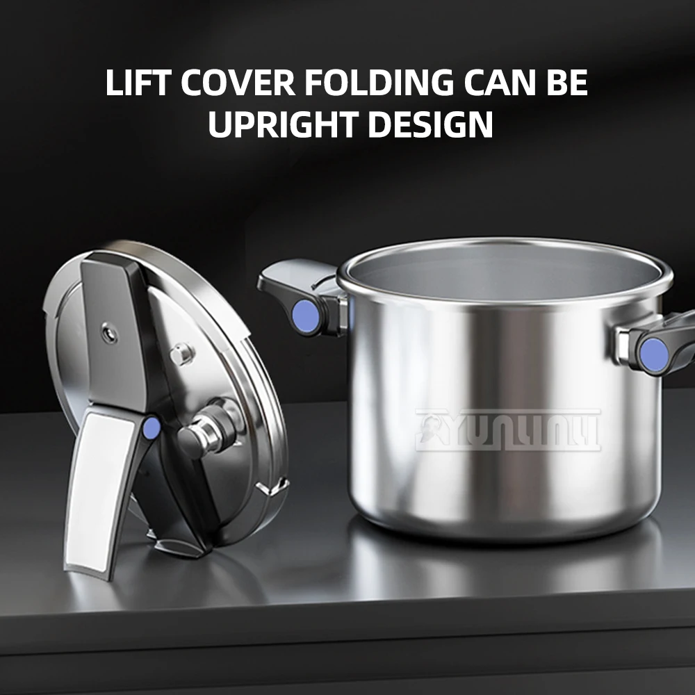 120Kpa Kitchen Pressure Cooker 7.5L Stainless Steel Non Stick Pots Induction cooker gas universal 4
