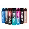 1pc 1000ml large capacity transparent plastic water bottle with cap and handle, multiple colors available, suitable for outdoor, 2