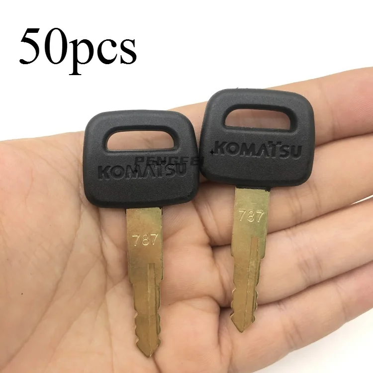 787 Key 50PCS For Komatsu For PC60/120/130/200/210/220/300/360-6-7-8 Excavator Accessories