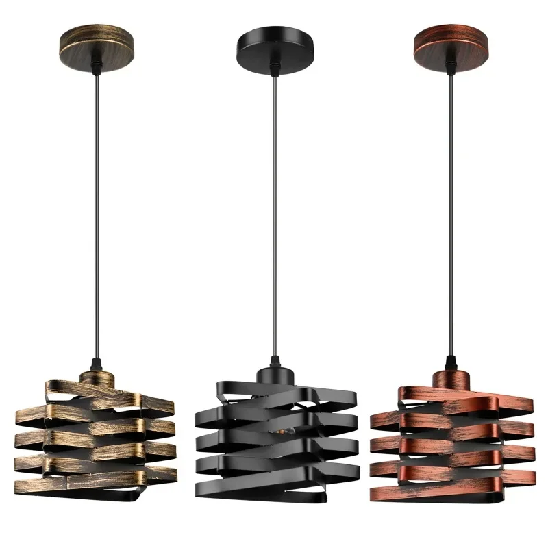 

Wrought Iron Lamp Bedside Chandelier American Retro Living Room Bedroom Chandelier Vintage Industrial Style Lamp