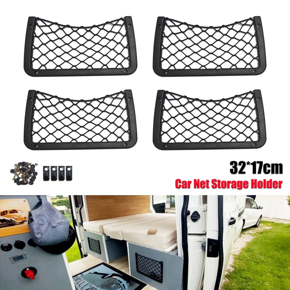 Filets Pour Auto Étagère De Rangement Élastique Caravane Camping Car