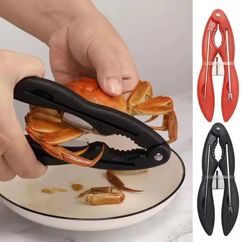 Seafood Tools Crab Cracker Lobster Shellers Crab Leg Forks Pick Sets Stainless Steel Sauce Cups Eating Gadge Kitchen Accessories