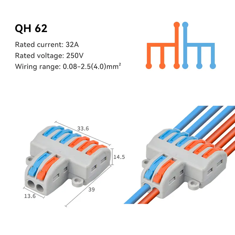1/5/10 PCS 1 in Multiple Out Fast Electrical Connectors Universal Compact Splitter Wiring Cable Connector Push-in Terminal Block - Image 17