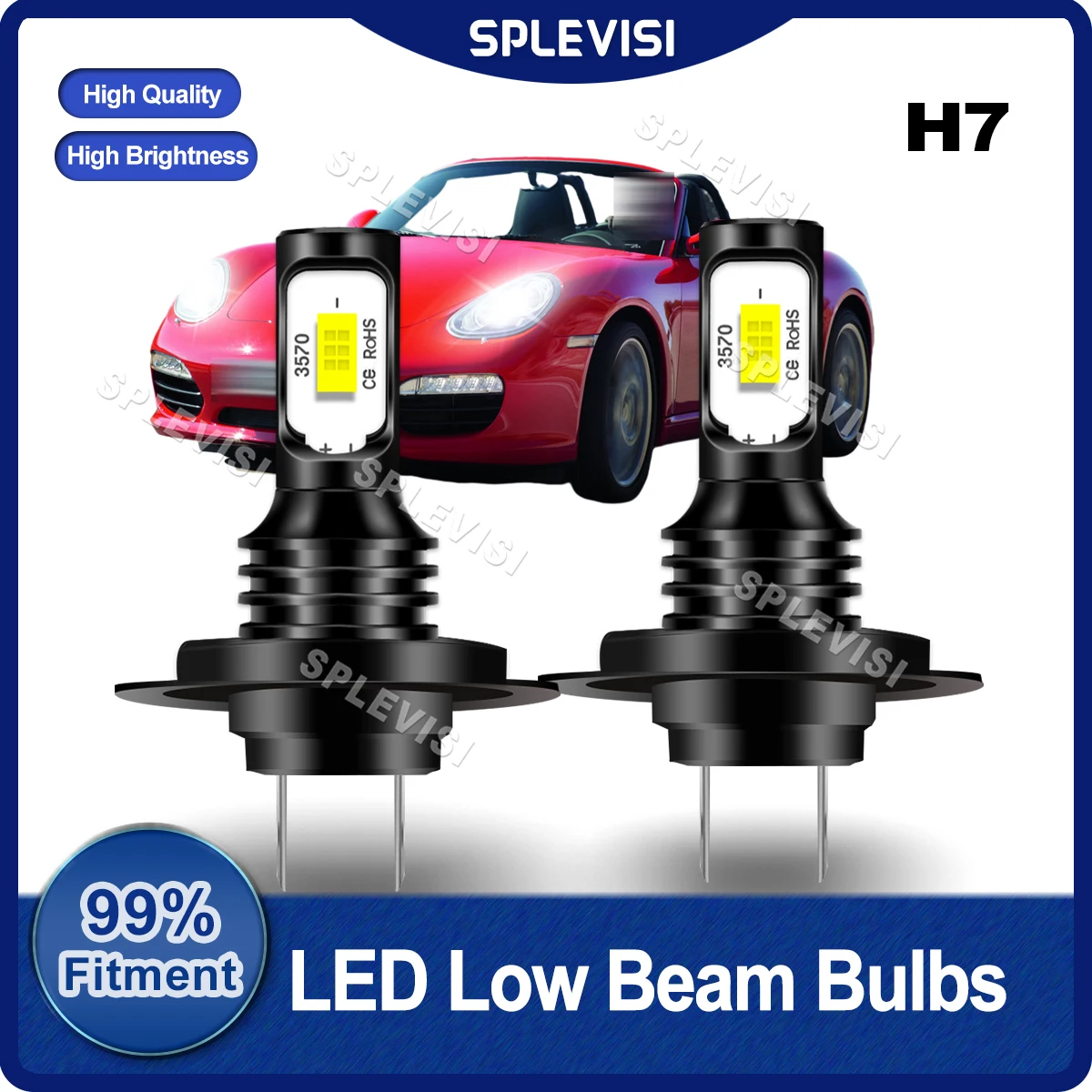 

Plug And Play Car LED Headlight H7 Low Beam Bulbs 9V-36V For Porsche Cayenne 2006 2007 2008 2009 2010 2011 2012 2013 2014 2015
