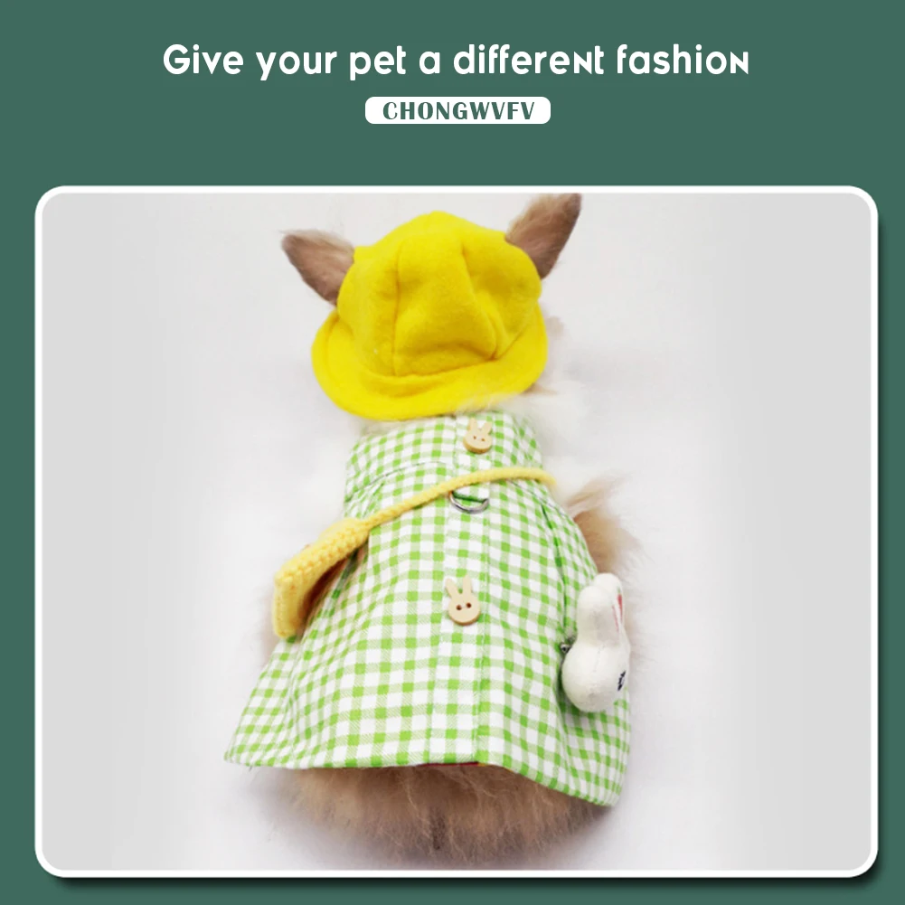 Cute Bunny Pet Vest Accessories Outdoor Leash Rabbit Clothes Harness Strap Leash For Rabbit