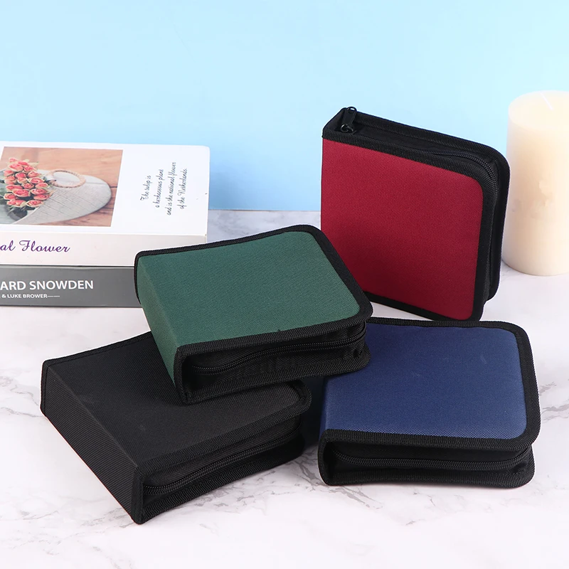 40 Tablets CD DVD Discs Storage Case CD/DVD Case CD Storage DVD Organizer Booklet Holder cd dvd storage bag cd dvd storage case 1Pc
