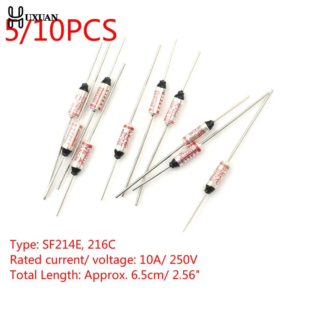 THERMAL CUTOFF FUSE 216 deg C 10A 250V 2pcs Discount Supplements Get