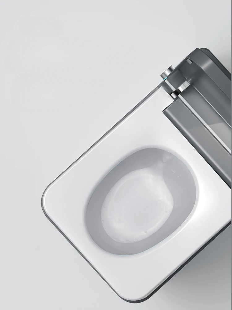 Gun Gray Square Smart Toilet Home Bathroom Products Small Apartment Integrated Automatic Hot Toilet Without Water Pressure Limit