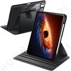 Enhanced Protective Case with 360° Rotating Stand and S Pen Holder for MagicPad 4 12.3 inch (Black)