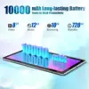 Global Version Super 14.1 inch Tablet PC 12+256GB Android 12.0 4G LTE Phone Call IPS Kids Pads 2 In 1 Tablets Laptop Play Store 4