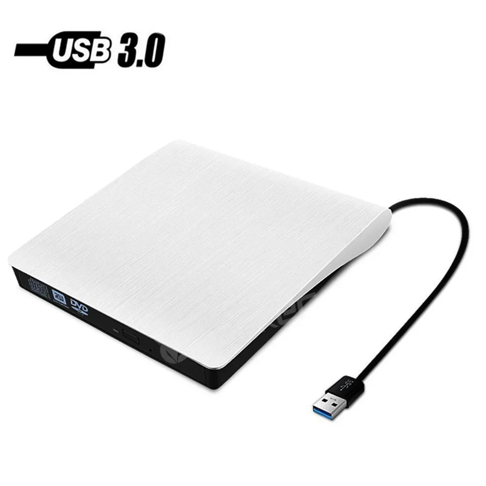 External DVD-RW Player CD DVD Burner USB 3.0 Drive Reader for PC Laptop Desktop Mac Windows Linux for iOS