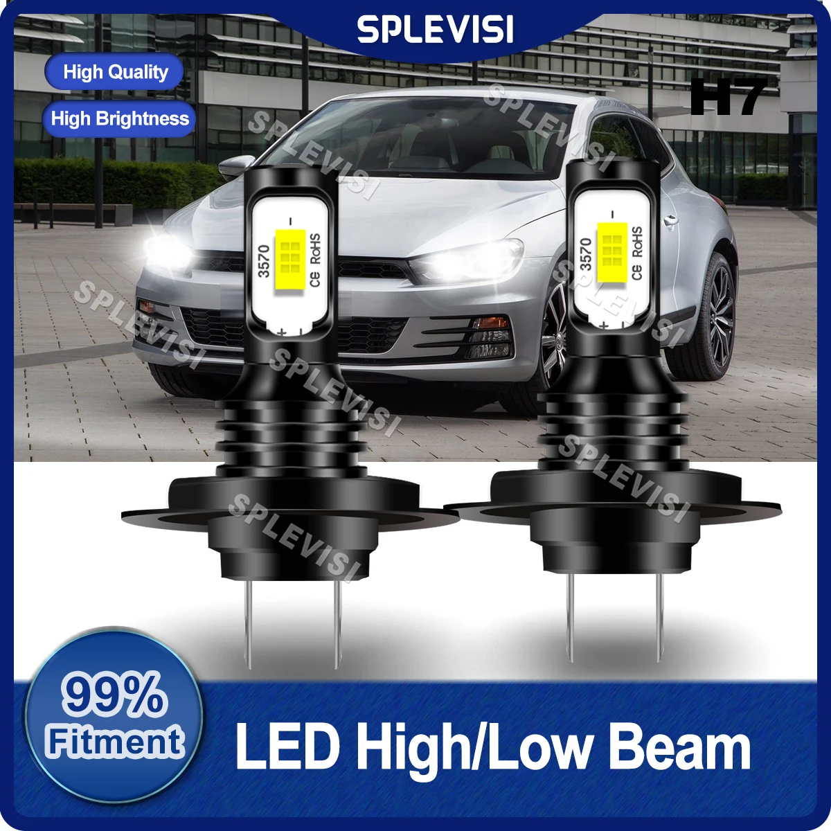 Car Light H7 LED Headlight High/Low Beam Bulbs 360 Degree Beam For VW Scirocco 2008 2009 2010 2011 2012 2013 2014 2015