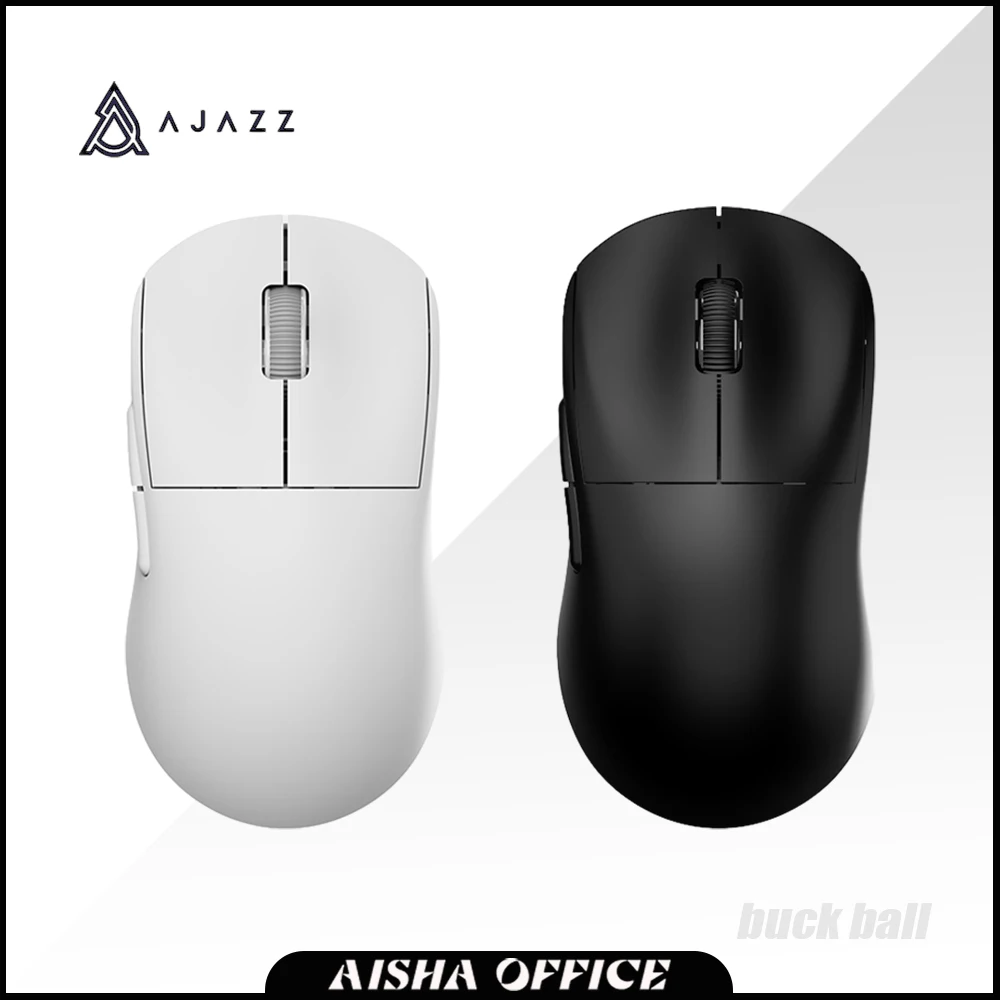 

Ajazz Aj199-4k Paw3395 сенсорная игровая мышь 4k версия двойной режим портативная низкая задержка Механическая мышь E-Sports беспроводные ПК геймеры