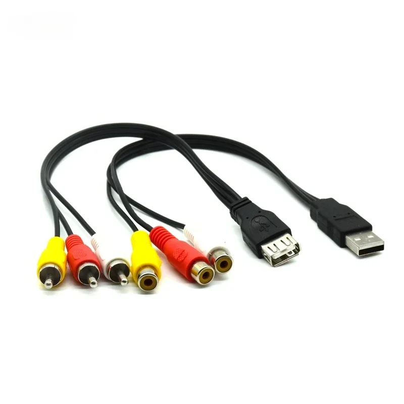 Arklove 1ft USB A To Coaxial Cable Male Type-a To Digital Coaxial Audio Interface RCA Female Adapter Wire Spdif For Dac Amp Sound Preamp