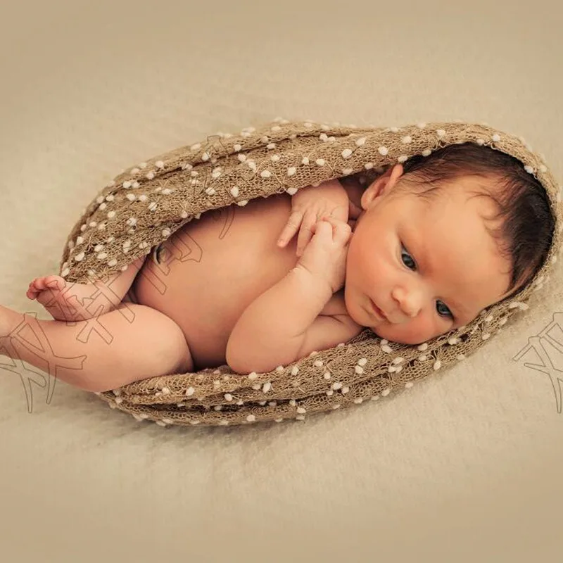 200*150cm Knit Bobble Wraps Mini Small Ball Wraps Newborn Baby Photography Backdrops Background Newborn Fotografia Blanket Props