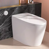 Smart Toilet with Built-in Heated Seat, Auto Flushing, Adjustable Seat Temp, Flush Remote Control, Elongated, Tankless Toilet 1