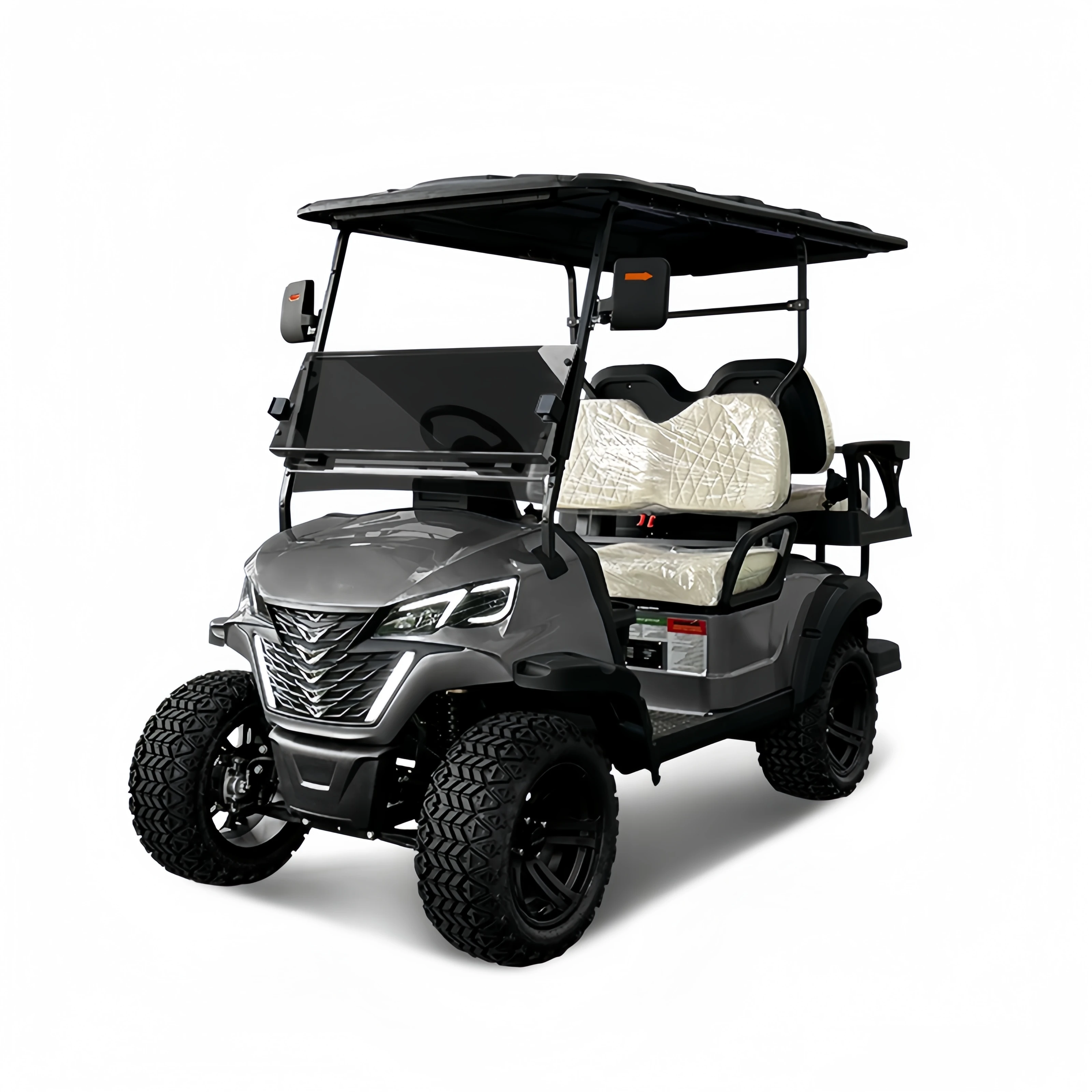 CE Approved Chinese 6 Passenger Hunting Electric Golf Cart Body Color Seat Color Lifted Buggy