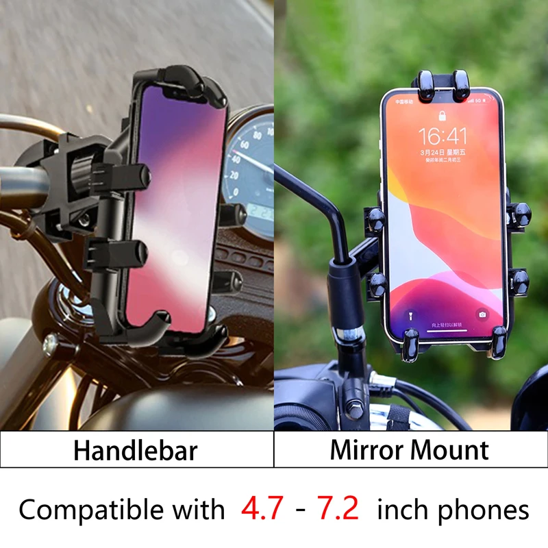 For Bajaj Pulsar 200 NS/200 RS/200 2021 2022 2022 Accessories Motorcycle Handlebar Mobile Phone Holderย GPSย Stand Bracket