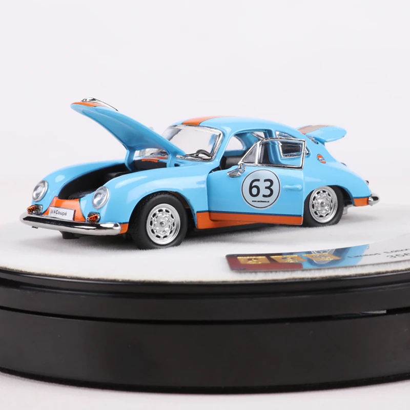 

PGM 1:64 356 Gulf NO.63 Alloy Model Car Full Open Model Car Limited 999 Diecast