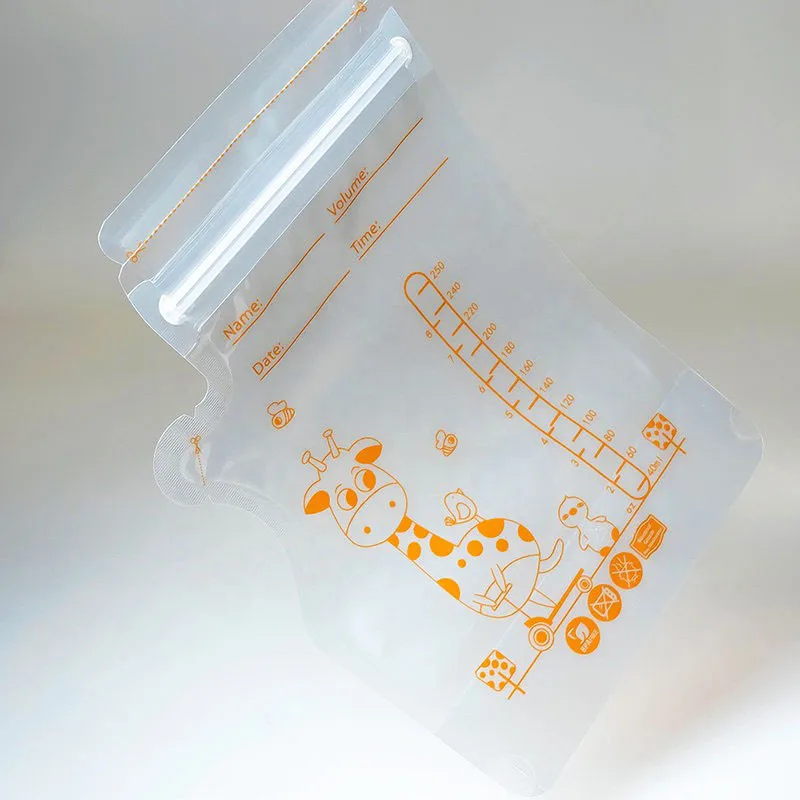 Breastmilk Storage Bag 250ml Self Standing 30/100pcs Baby Food Storage Containers No Leak Milk Freezer Bags Safe Feed BPA Free baby food storage containers,breastmilk storage bags