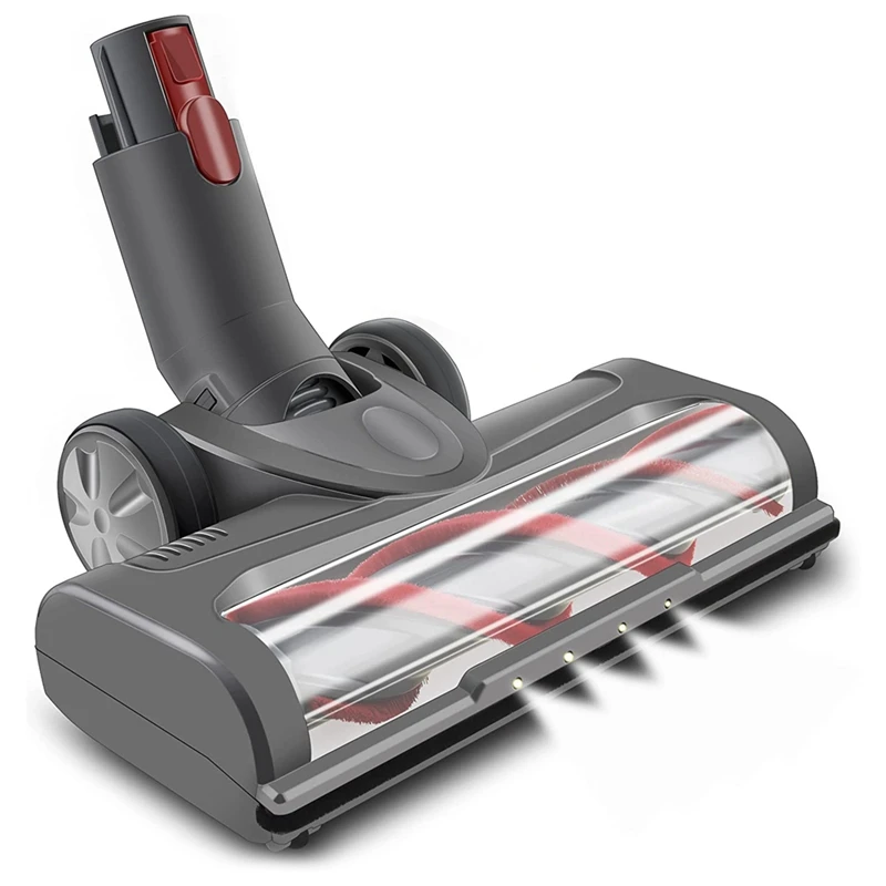 Motorized Electric Brush For Dyson V7 V8 V10 V11 V15, Brush With LED Light With Roller, Floor