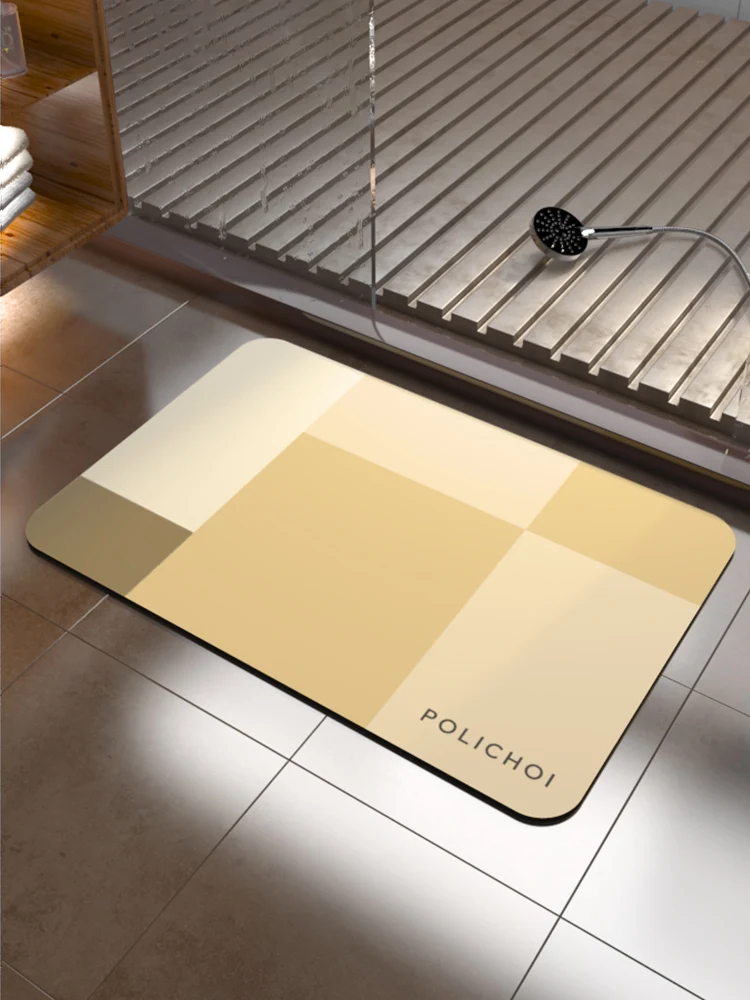 Lüks taş banyo paspas ayak paspası diatoous ous toprak emici banyo halı Anti kayma odası kilim tuvalet halı çabuk kuruyan paspas
