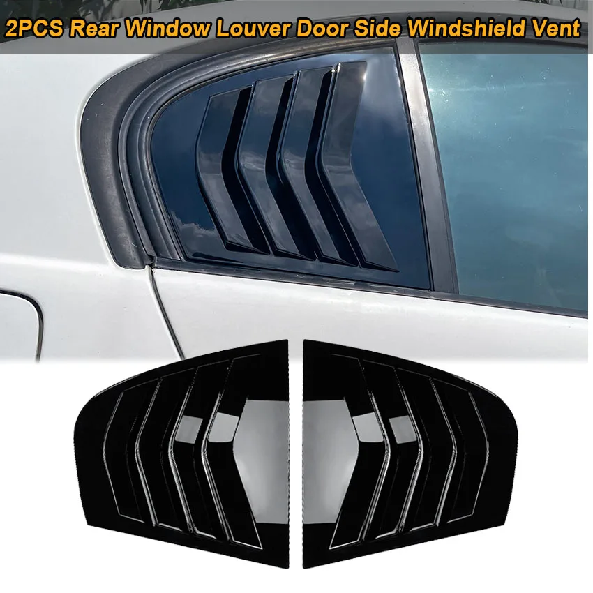 

For BMW 3 Series E90 320i 330i M3 2005-2011 2PCS Rear Window Louver Door Side Windshield Vent Cover Stickers Car Accessories