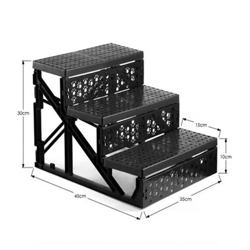 New Dog Stairs Easy To Assemble Portable Pet Climbing Ladder Plastic Steps Small Dog Detachable