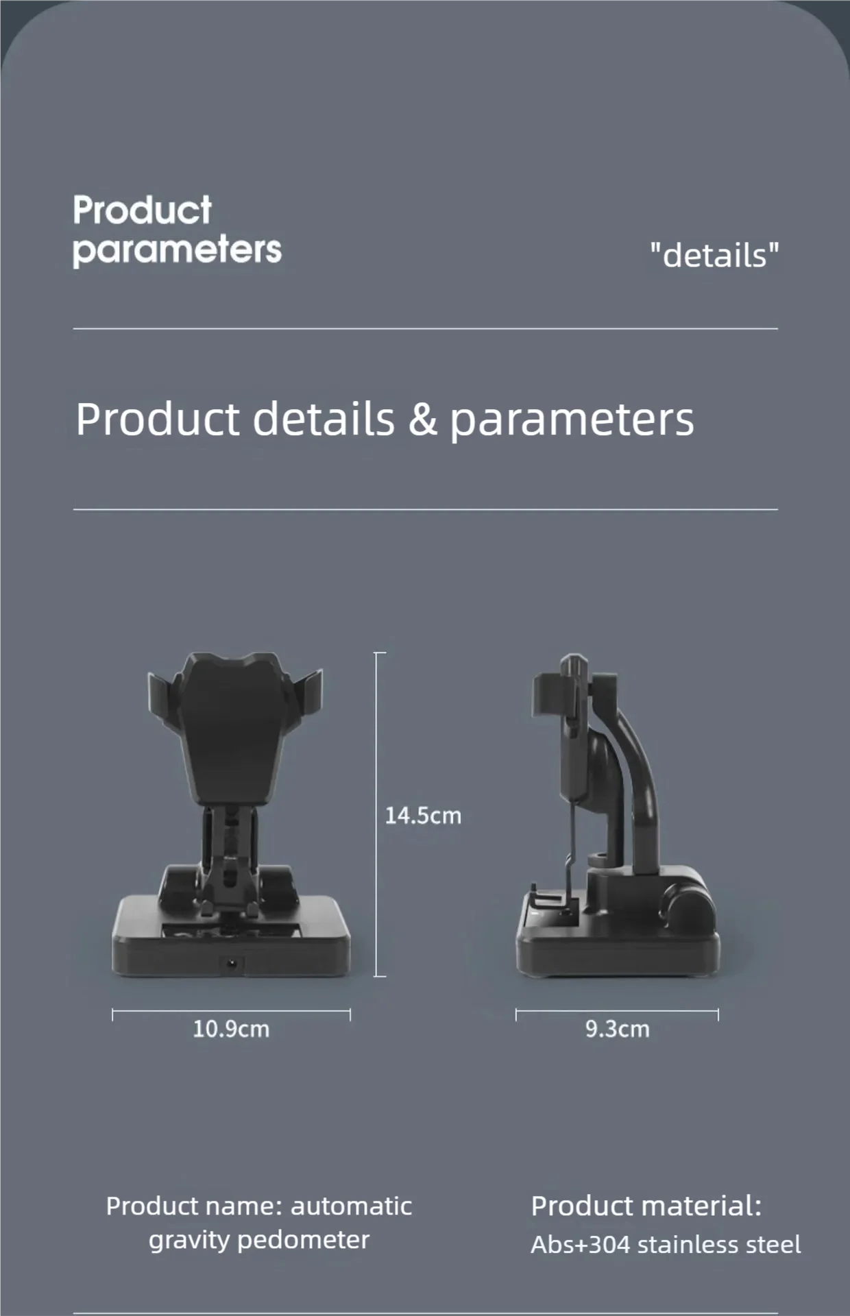 Schreibtisch Telefon Schaukel Gerät Automatische Schütteln Wiggler Schritt Handy Schrittzähler Pinsel Stepper Halter Unterstützung Smartphone Halterung – Detail 10