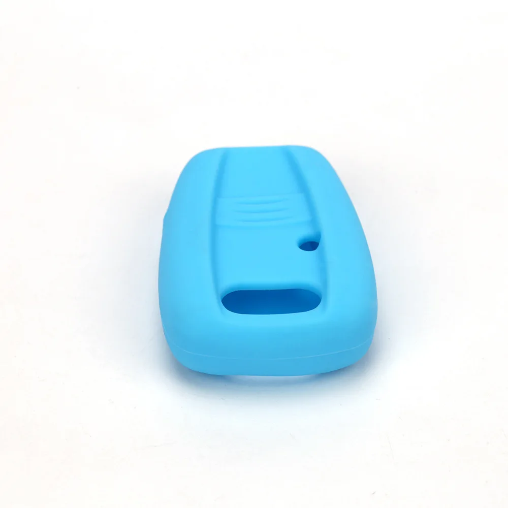 Silicone Rubber Car Key Cover Fit for Fiat Stilo Punto Seicento Remote Key Case Fob Car-styling 2 Buttons key case key case cover car key shell
