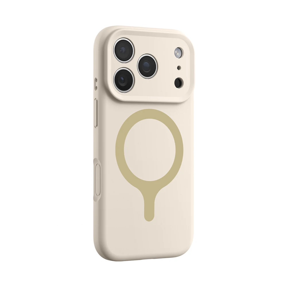 Magnetic Liquid Silicone Shockproof Phone Case with Magsafe Wireless Charging Compatibility
