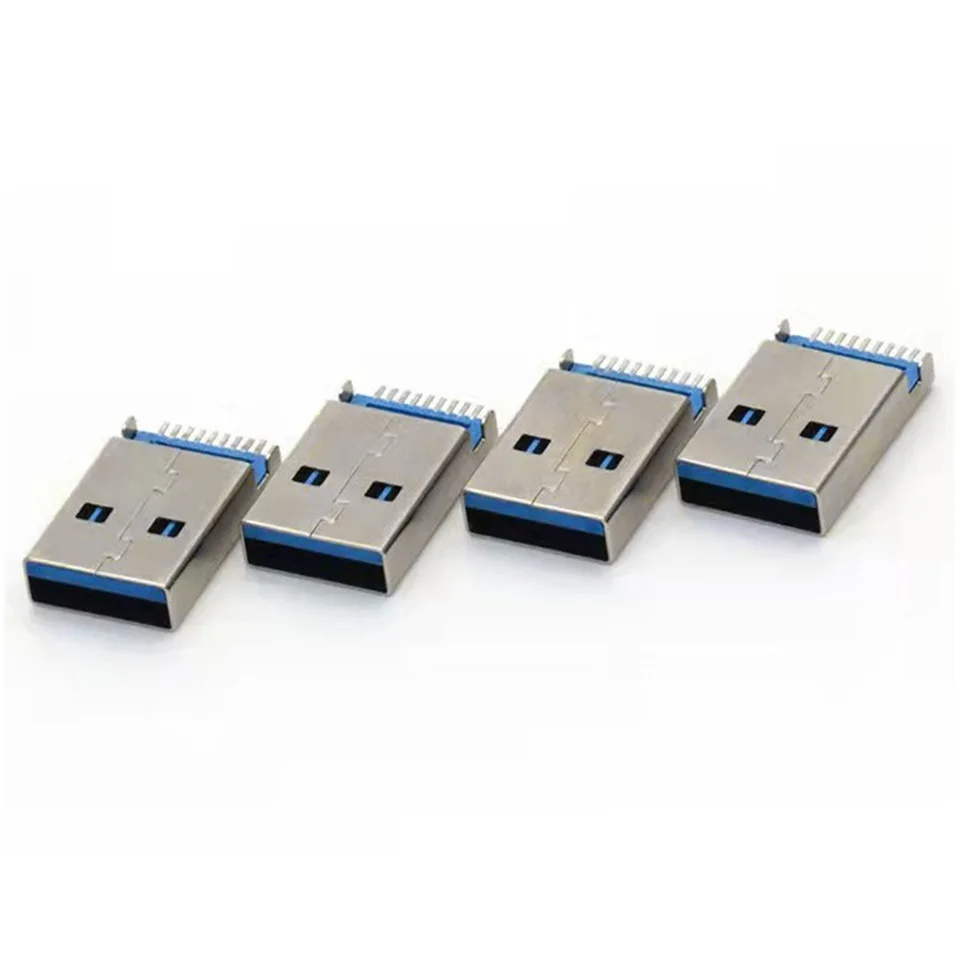 PATIKIL Connettore USB 3.0 Tipo B Femmina 9 Pin A 90° - Jack A Saldare Per PCB, 5 Pezzi, Adattatore Di Ricambio